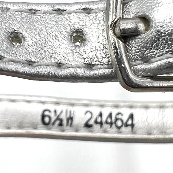 6.5W 6.5 WIDE Dyeables Silver Jeweled T-Strap Low Wedge‎ Dress Sandals Shoes - Picture 13 of 13